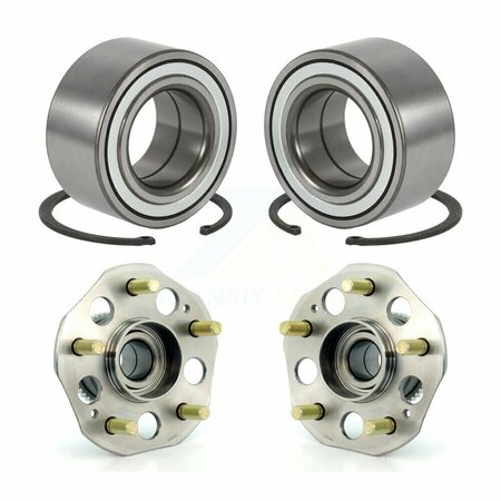 KUGEL Front Rear Wheel Bearing And Hub Assembly Kit For 1997-2001 Honda Prelude K70-101561